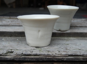 porcelain libation cups made by me