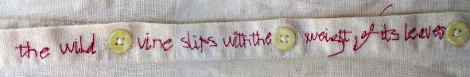 embroidered text