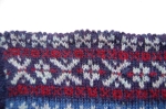 Detail of fair isle scarf